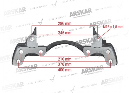 Caliper Carrier - 22.5 / 160 820 365 / K046764K50, 0004215806