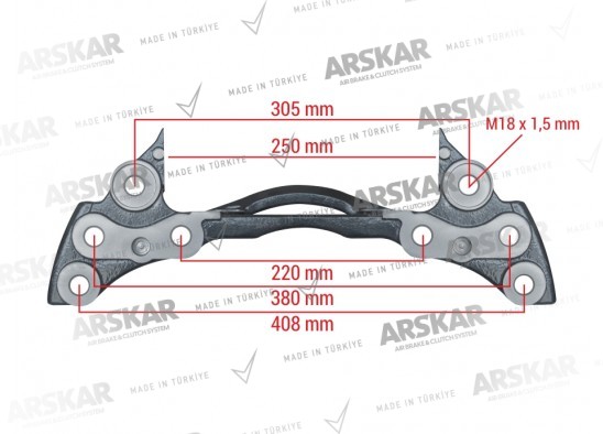 Caliper Carrier - 22.5 / 160 840 675 / 68324200