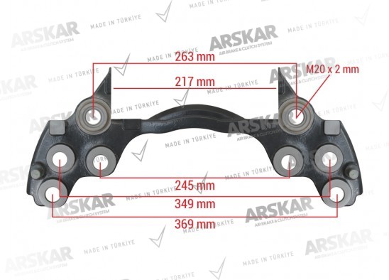 Caliper Carrier - 19.5 / 160 840 685 / 68323828