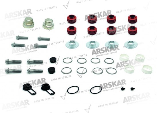 Caliper Pin Bolt Repair Kit / 190 850 143 / 94661, 5021174076, 3434320300, 3434385400, 3434385401, 3434385600, 3434385800, 3434385700