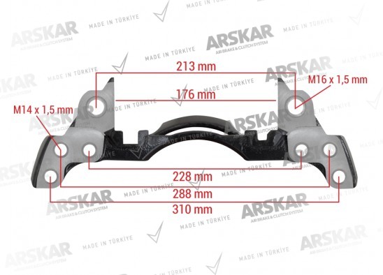 Caliper Carrier - Left - 17.5 / 150 810 346