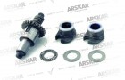 Caliper Adjusting Mechanism Shaft Set / 160 840 353