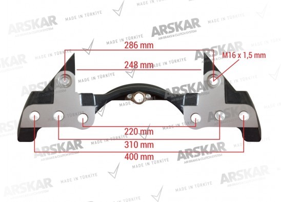 Kaliper Taşıyıcı Kızak - 22.5 / 160 820 355 / K001505, II197270061, 0980102490