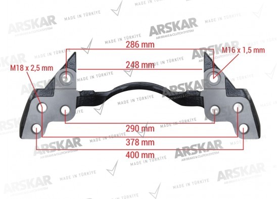 Kaliper Taşıyıcı Kızak  - 22.5 / 160 820 388 / K011479, K001528, 1689314, OG0000073240