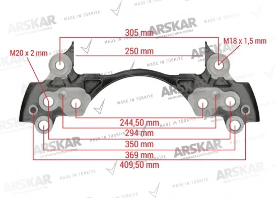 Kaliper Taşıyıcı Kızak - 22.5 / 160 840 673 / 68325303