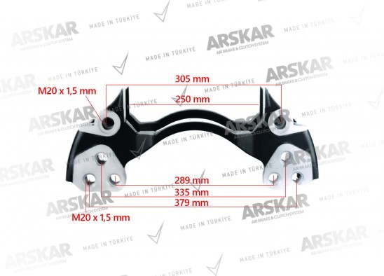 Kaliper Taşıyıcı Kızak - 19.5 / 160 840 687 / BDA429, 68321349