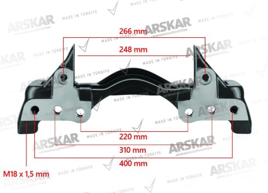 Kaliper Taşıyıcı Kızak - 22.5 / 160 820 354 / K001521, 2121597, SP1037156, 70098